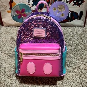 Mickey Mouse Main Attraction Its A Small World Mini Backpack Limited Release